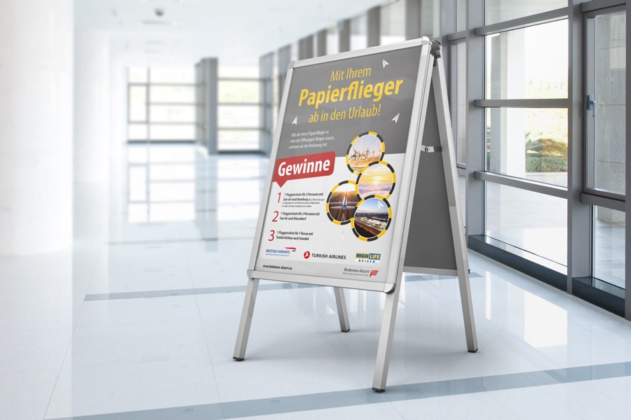 Flughafen Friedrichshafen – Referenzprojekt von Werbedesign Haug